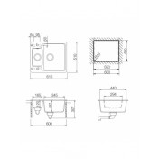 Kuchynský drez TEKA LUNA 60 S-TG, béžová 2